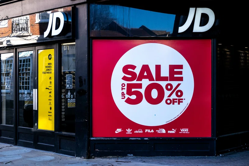 JD Sports sale sign