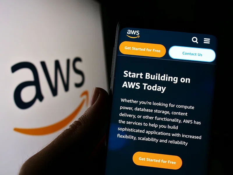 AWS app on smartphone