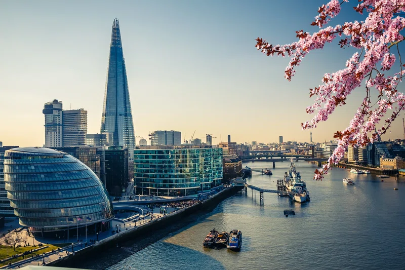 London in the spring time