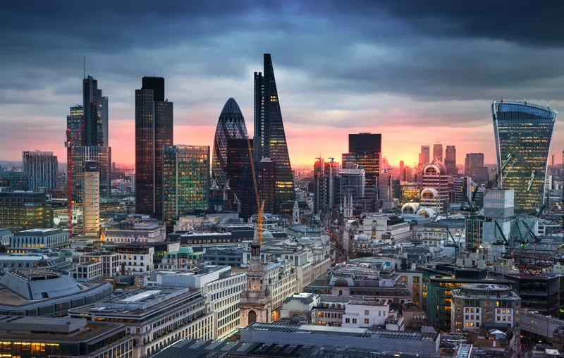 City skyline in London