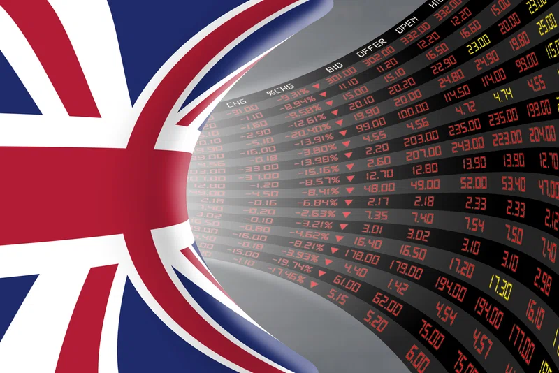UK stock market concept