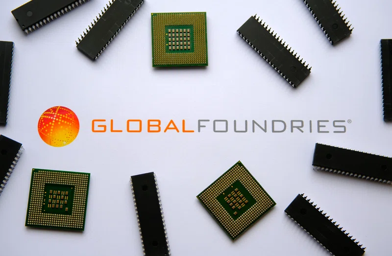 Company data page on mobile against markets background