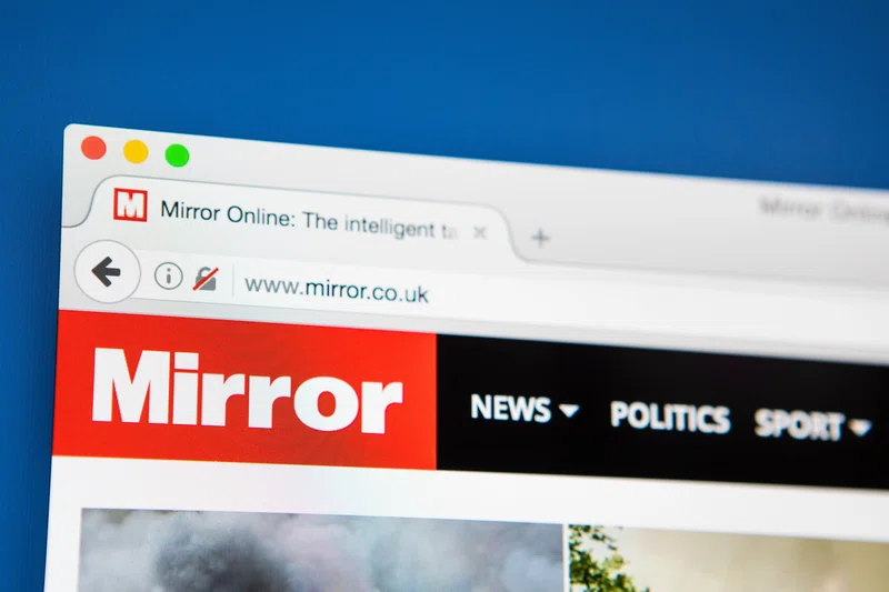 Daily Mirror website