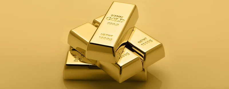 A few gold bars