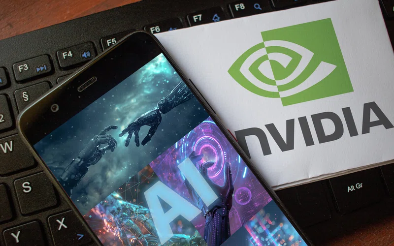 Nvidia graphic with AI badge