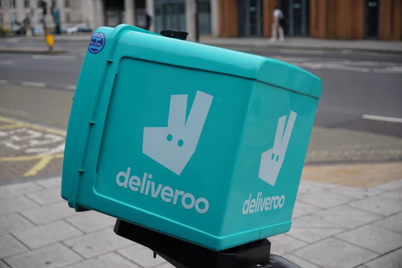 Deliveroo delivery scooter box