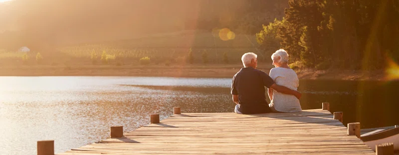couple by the water
