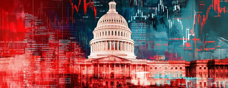 Illustration, White House, charts and data