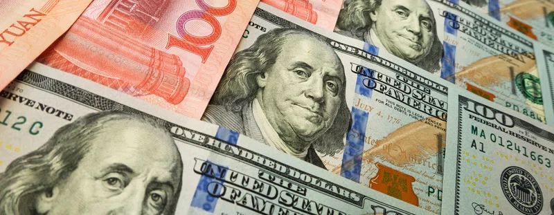 Chinese and US currency