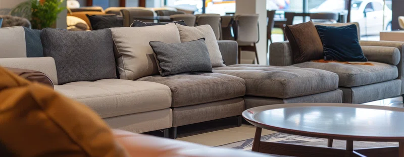 Sofas in a shop