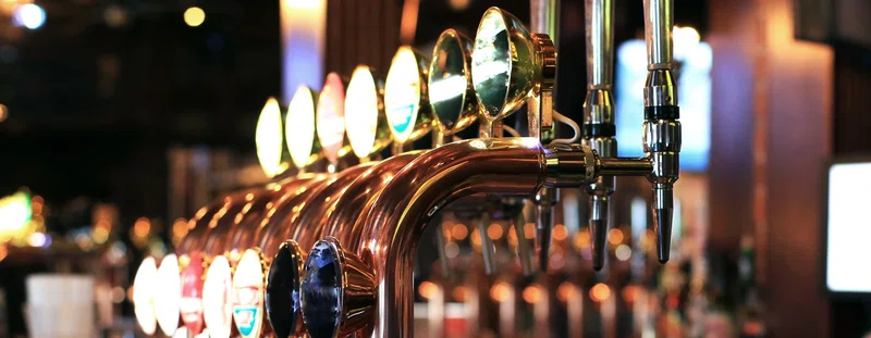 Taps in a pub