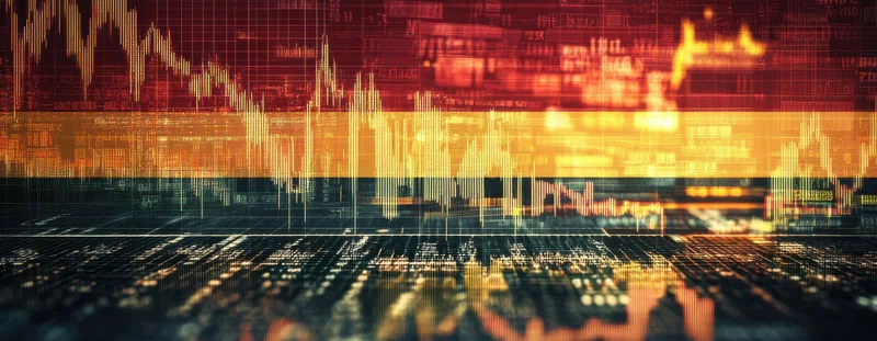 Illustration: charts, data, Germany flag