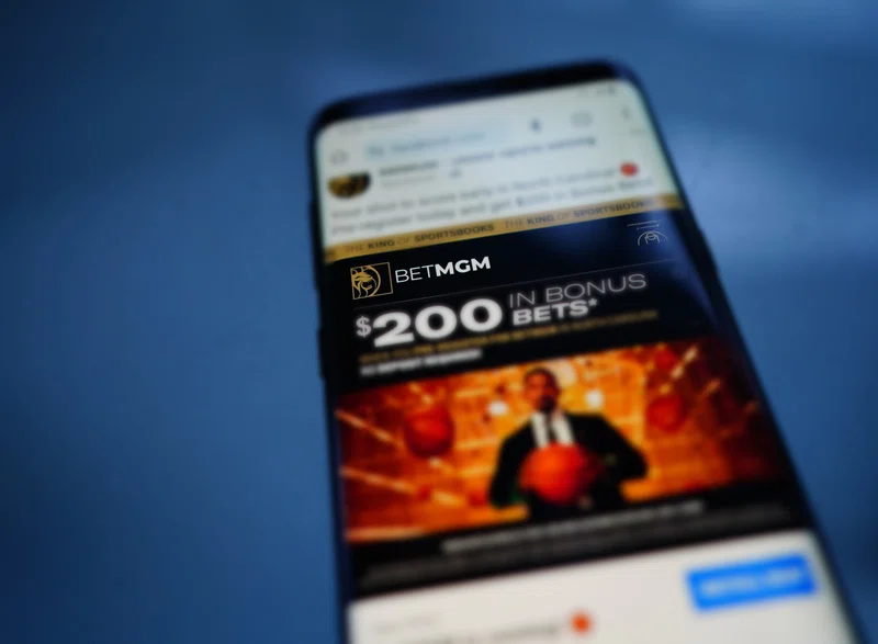 BetMGM logo on app