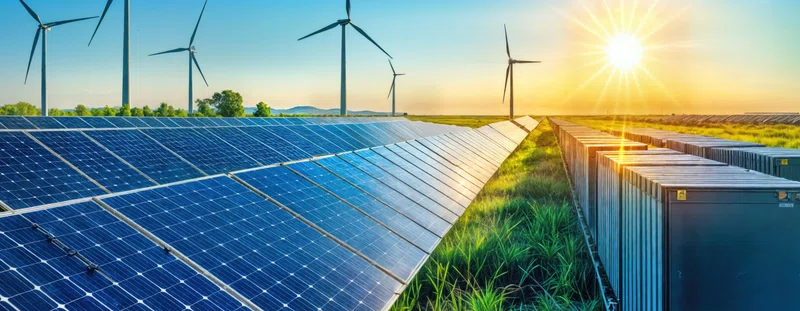 Solar power and battery storage
