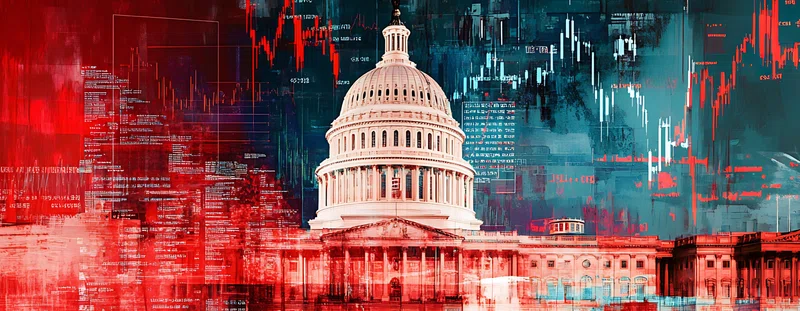 Illustration: White House, charts and data