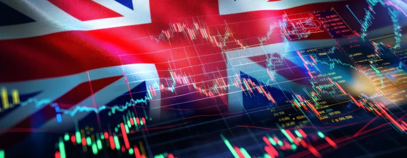 Illustration: data, charts and Union Jack