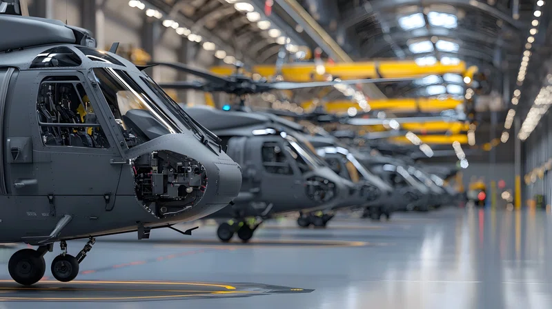 Futuristic military helicopters