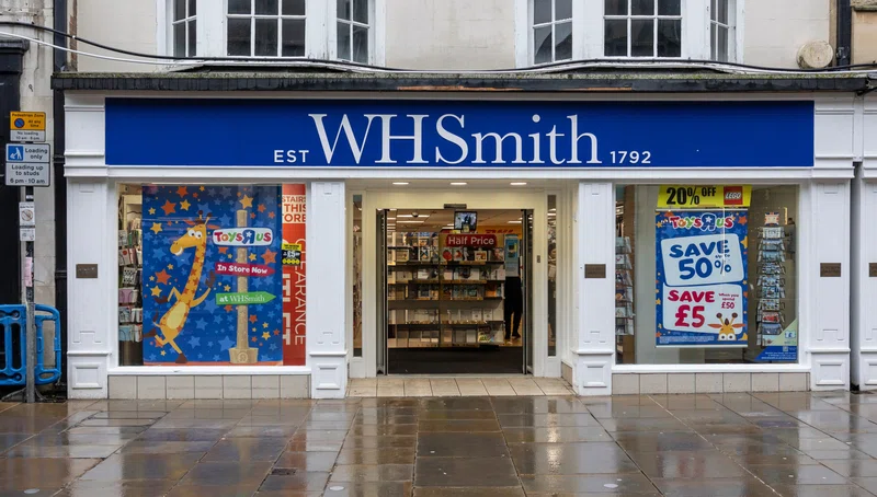 Front entrance to WH Smith store