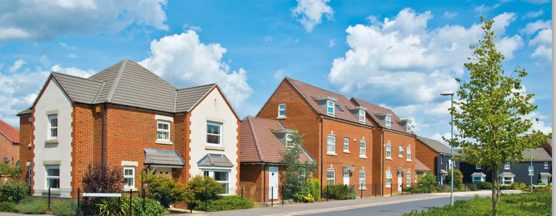 A row of new builds