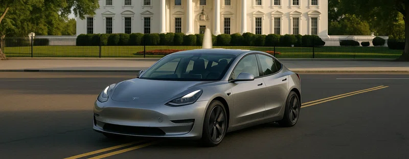 A Tesla car