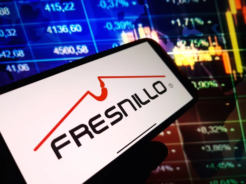 Fresnillo logo on mobile phone