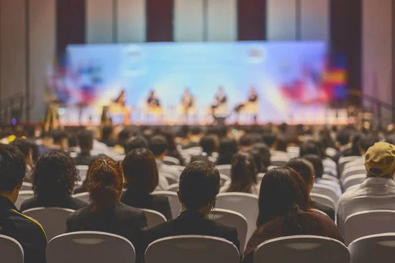 people at conference