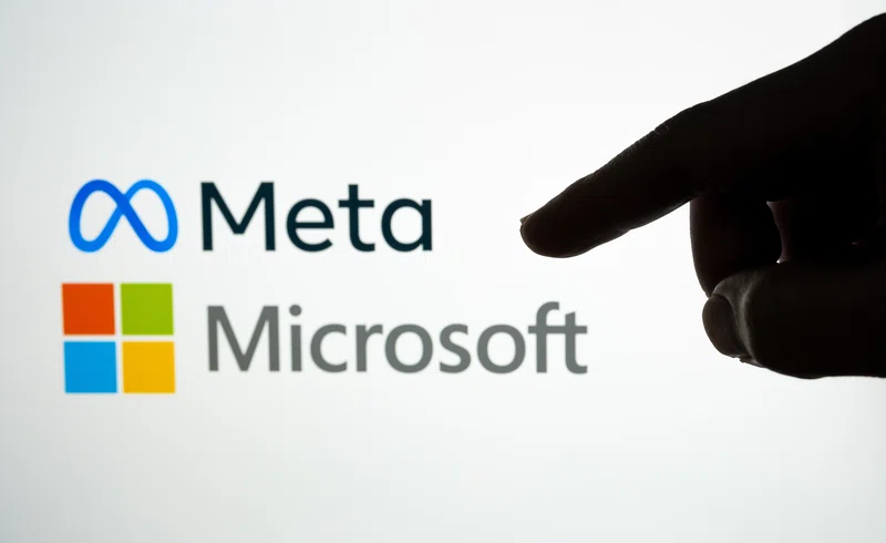 Microsoft Meta logos