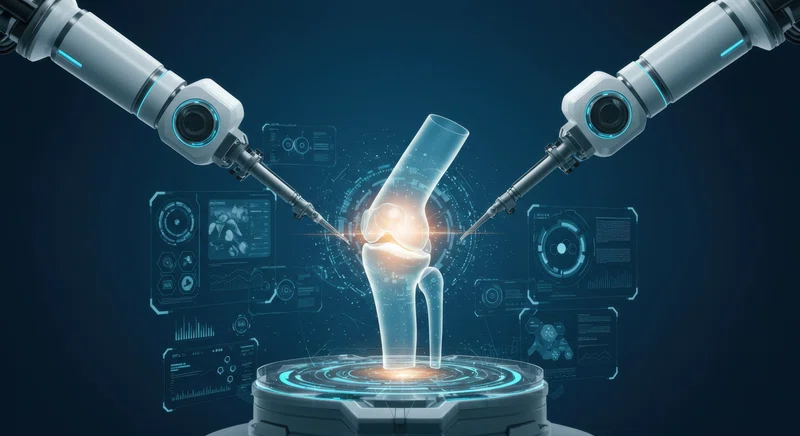 Robotic knee replacement