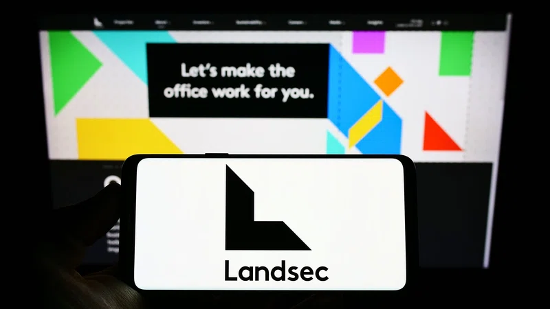 Landsec logo on a smartphone