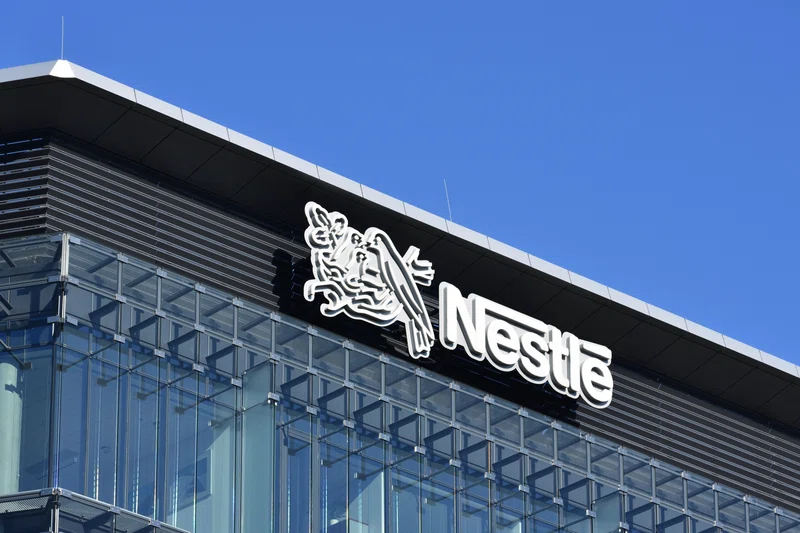Nestle logo on building