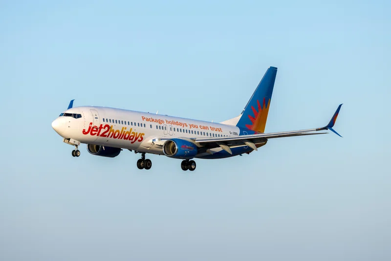 Jet2 plane flying to Malta