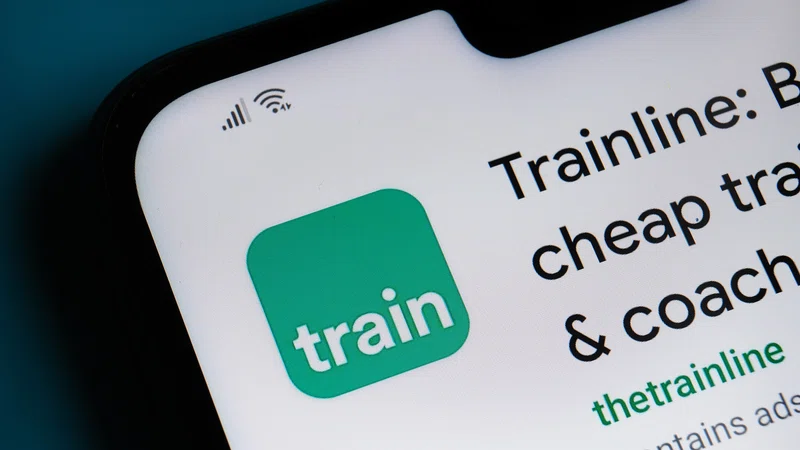Trainline logo and app