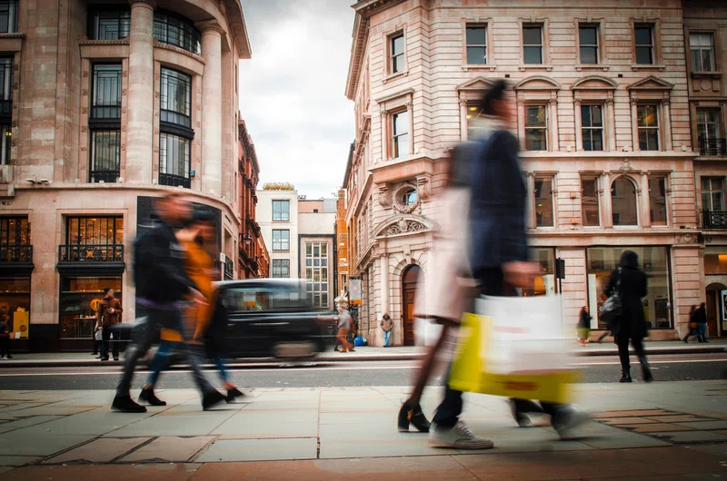 People walking City of London