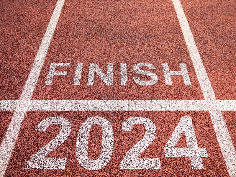 Athletic track 2024 finish line