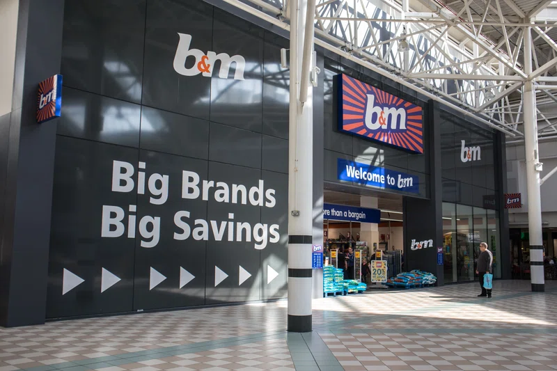 B&M shop entrance