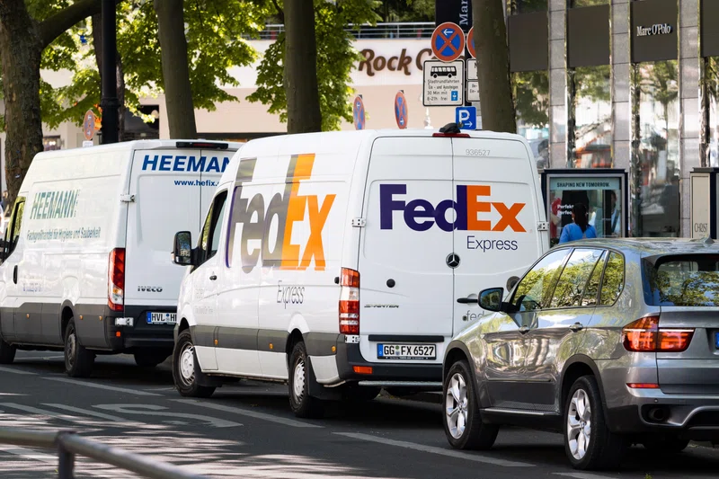 FedEx delivery van