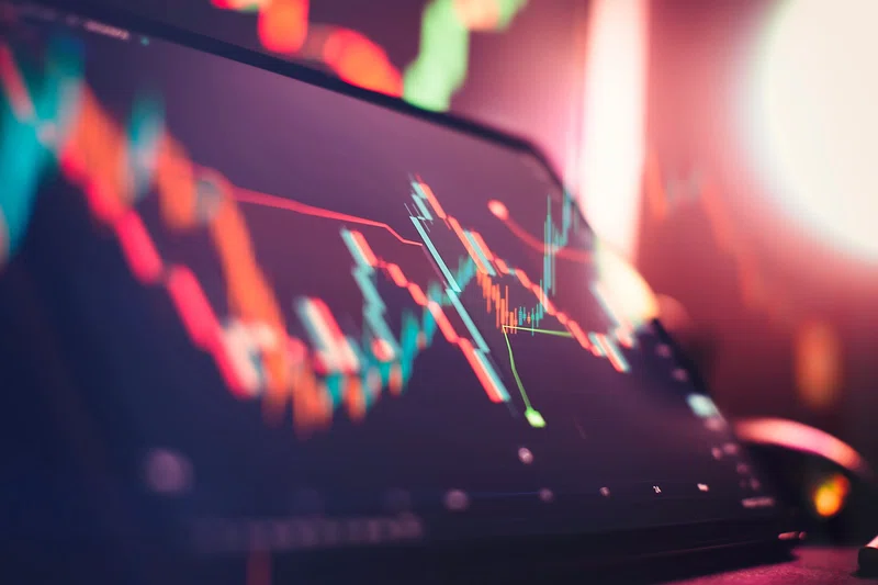 Picture of stock market chart