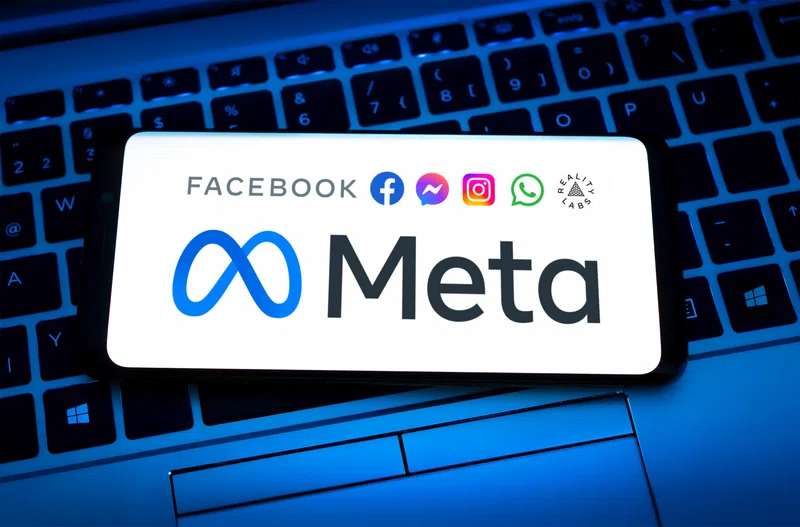 Phone with Meta apps displayed