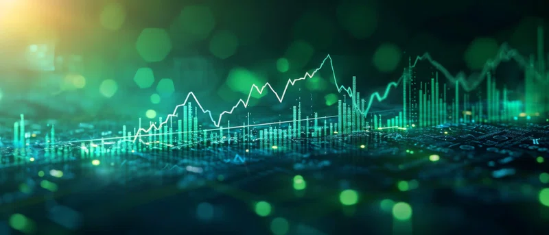 Stocks in the green