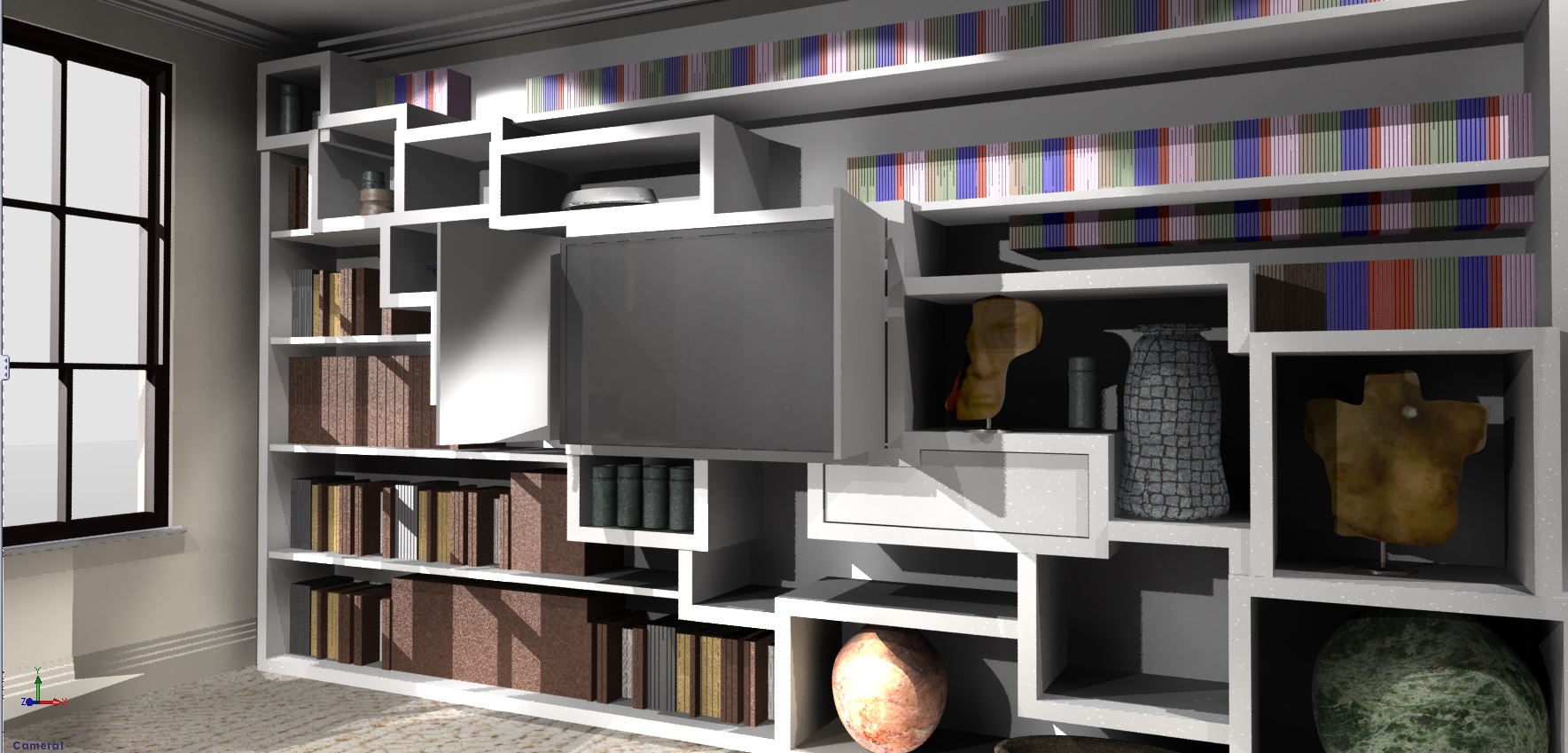 Pocket door bookshelf CAD drawing.jpg