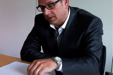 picture of José Lorca from Häfele head office during Accuride interview.
