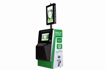 view of kiosk that uses Accuride 9308 heavy duty locking slides for maintenance and repair access.