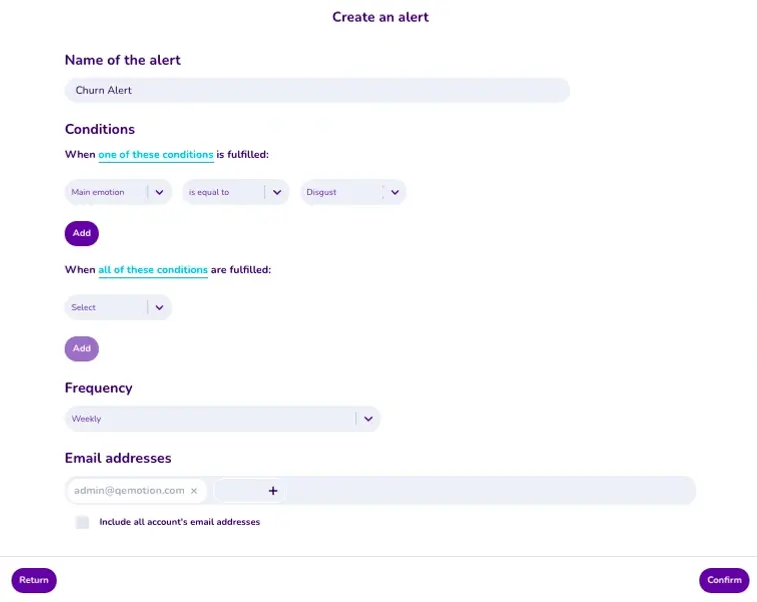Q°emotion - recorrido del cliente - tasa de atrición - atrición - churn - percepciones - alertas