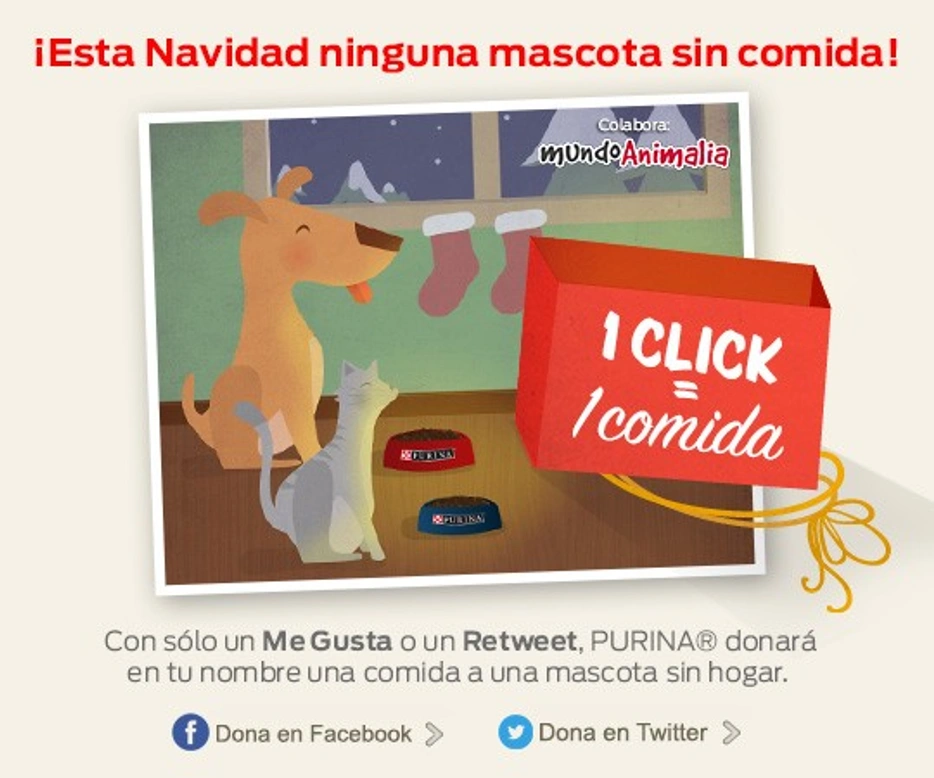 ¡Esta Navidad ninguna mascota sin comida!