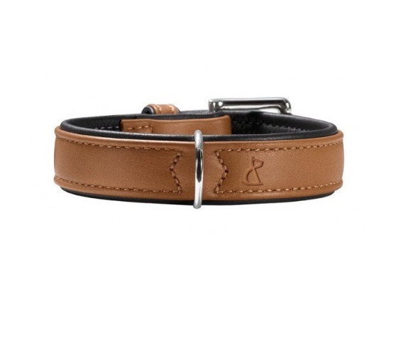 Collier cuir marron