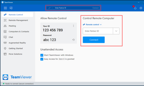 TeamViewer Remote Management Screenshot