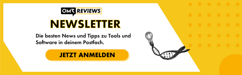 Anmeldung zum Zeiterfassung-Newsletter von OMR Reviews