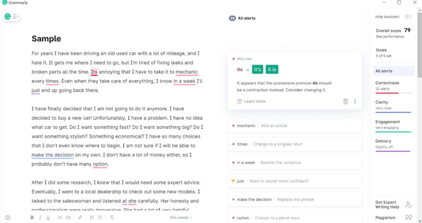 Grammarly Screenshot