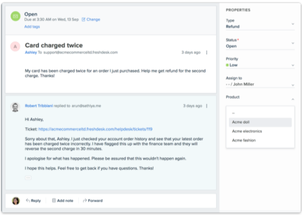 Freshdesk Screenshot