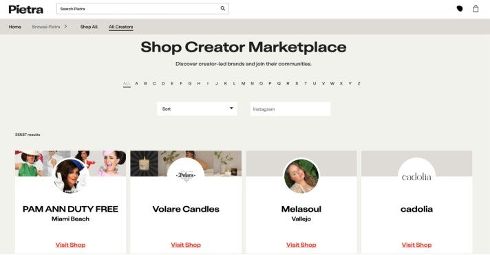 Pietra baut einen eigenen Creator-Marketplace